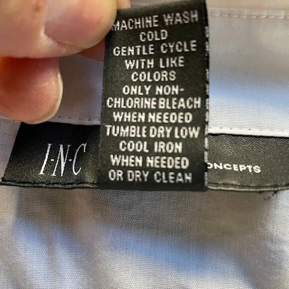 INC Womens Layered Striped Shirt Collared Preppy Casual Rugby Twee Work Small - Picture 5 of 6